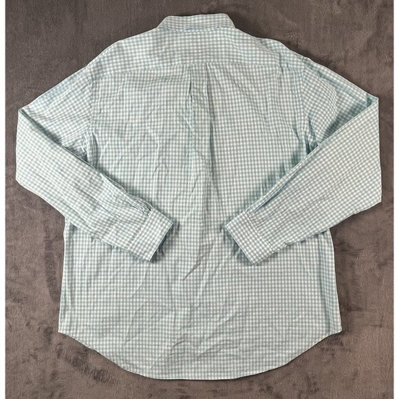 Ralph Lauren Mens XXL Classic Fit Button Down Shirt Aqua Blue Check Pony - Picture 2 of 7